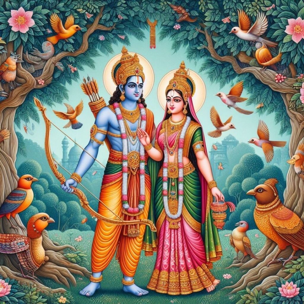 ram mandir ayodhya udghatan, Lord Rama and Sita