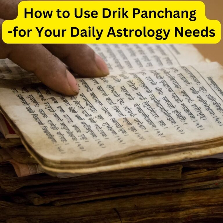 How to Use Drik Panchang